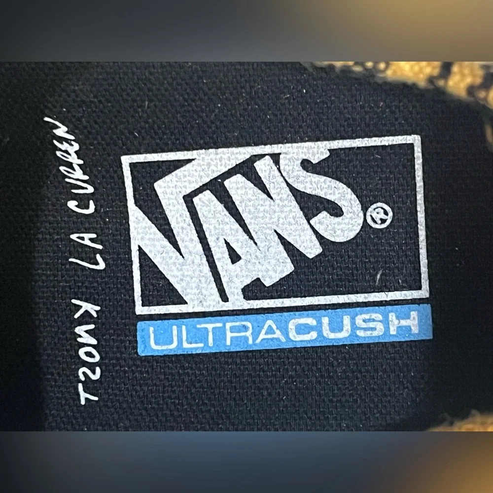 Vans UltraCush Alex Knost/Lee-Ann Curren Yellow Black Plaid Low-Top Sneakers - Picture 12 of 16